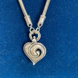 Brighton heart pendant w/ matching earrings